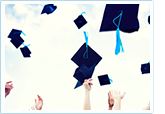 Image of graduation hats