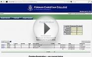 How to Register Online for courses at Forman Christian College